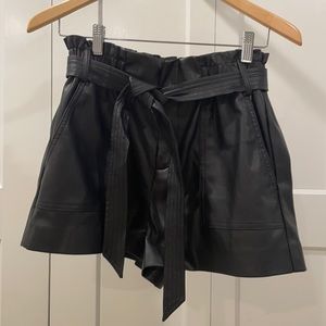 Blank NYC faux leather shorts